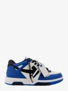 Off-white Leather Out Of Office Sneakers In Blue