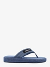 Coperni Denim Flip-flops With Logo In Blue