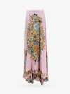 Etro Floral-print Silk Maxi Skirt In Purple