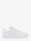 Dolce & Gabbana White Calfskin Portofino Sneakers In White