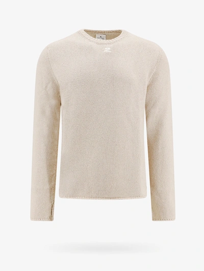 Courrèges Sweater In Beige