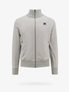 Palm Angels Zip-up Sweatshirt In Grey