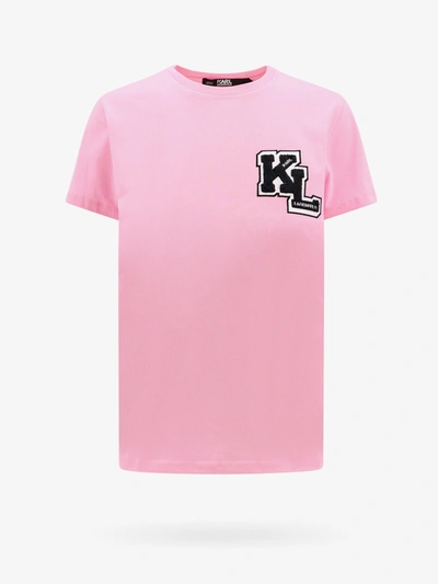 Karl Lagerfeld T-shirt In Pink