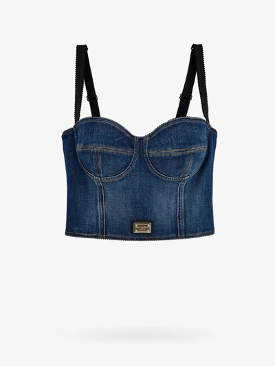 Dolce & Gabbana Top In Blue