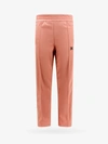 Palm Angels Trouser With Embroidered Monogram On The Front In Pink