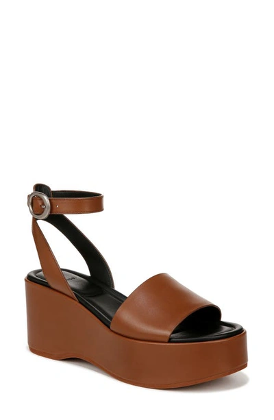 Vince Phillipa Platform Sandal In Sequoia Brown