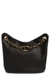 Valentino Vlogo Moon Leather Tote Bag In 0no Nero