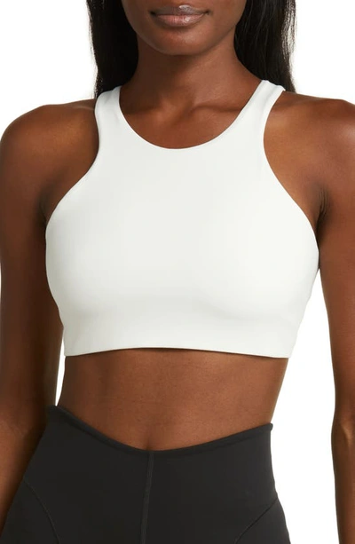 Nike Dri-fit Alate Curve Cutout Sports Bra In White