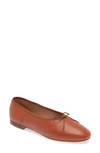 Mansur Gavriel Woman Ballet Flats Tan Size 8 Leather In Maple