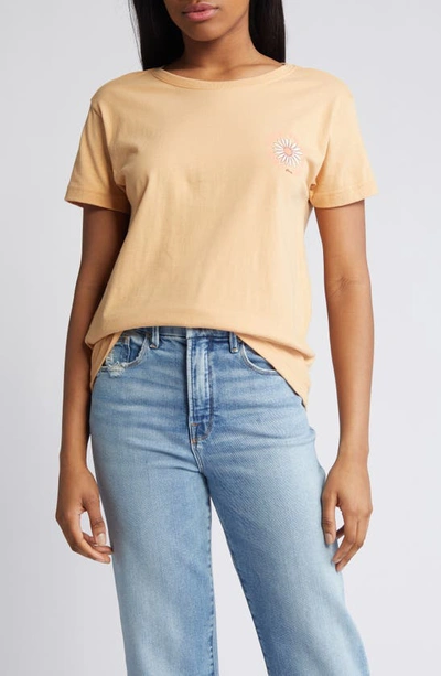 Roxy Feel Free To Just Be Graphic T-shirt In Porcini