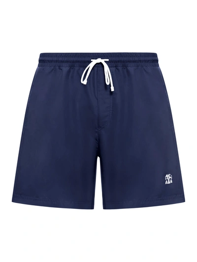Brunello Cucinelli Swim Shorts Swimwear In Blue