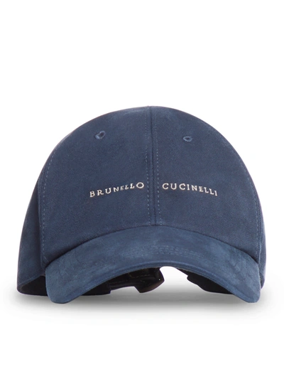 Brunello Cucinelli Logo-embroidered Cotton Baseball Cap In Nude & Neutrals