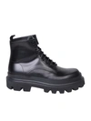 Dolce & Gabbana Studded Calfskin Hi-trekking Ankle Boots In Black