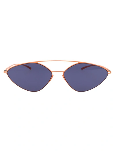 Mykita Sunglasses In 443 E19 Apricot Indigo Solid