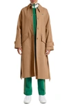 LACOSTE BELTED TRENCH COAT