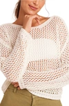 BELLA DAHL OPEN STITCH DROP SHOULDER SWEATER