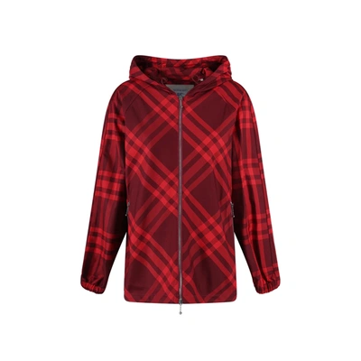 Burberry Windbreaker Jacket In Red