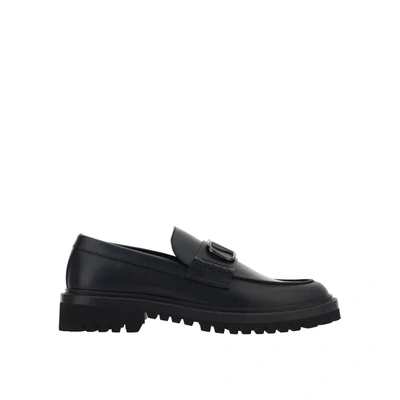 Valentino Garavani Vlogo Signature Loafers In Black