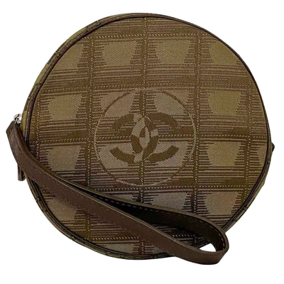 Pre-owned Chanel Travel Line Brown Synthetic Clutch Bag ()