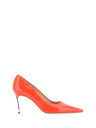 Casadei Superblade Jolly Pumps In Tiff+blade All Coralflame
