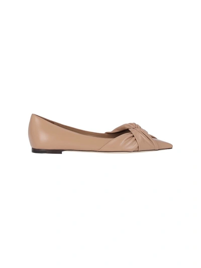 Jimmy Choo Flat Shoes In Beige