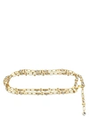 ALESSANDRA RICH CHAIN AND CRYSTAL BELT BELTS GOLD