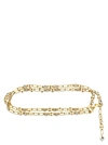 Alessandra Rich Chain And Crystal Belt Belts Gold