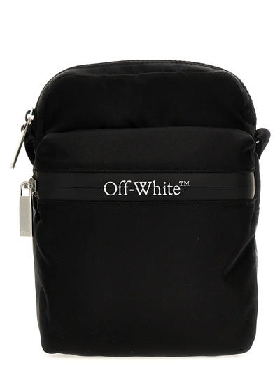 Off-white Logo-print Messenger Bag In Black