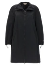 MARNI SATIN PARKA CASUAL JACKETS, PARKA BLACK