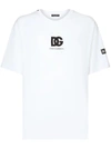 DOLCE & GABBANA DOLCE & GABBANA T-SHIRT WITH LOGO APPLICATION