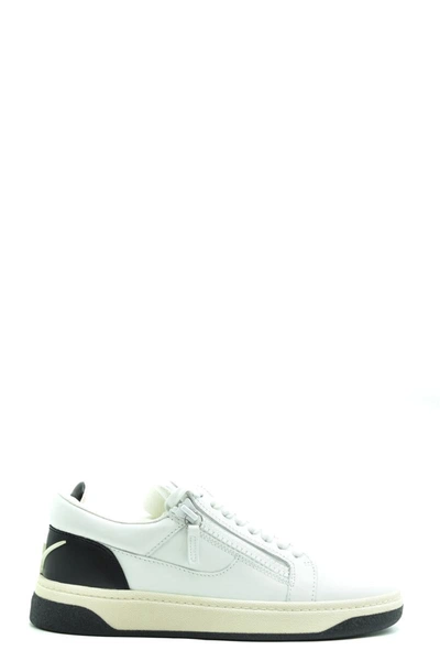 Giuseppe Zanotti Leather Sneaker In White