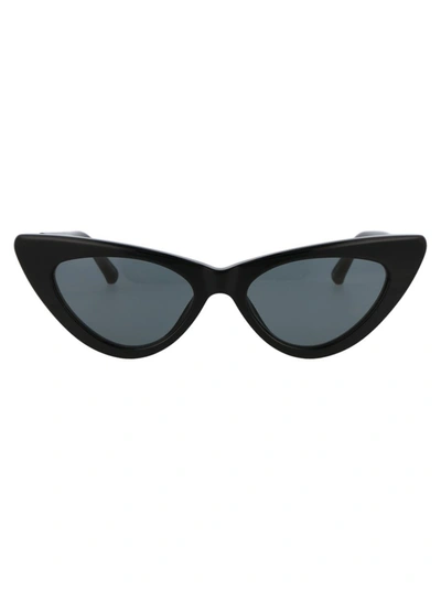 Attico Dora Cat-eye Sunglasses In Black