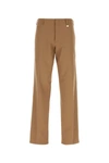 Fendi Wide-leg Wool Blend Trousers With Belt Loops In Brown