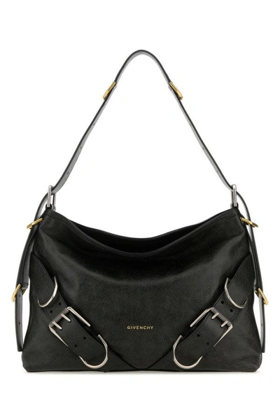 Givenchy Woman Black Leather Medium Voyou Boyfriend Shoulder Bag