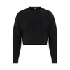 Loewe Stretch Wool Blend Crew Neck Sweater