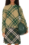 Burberry Check-pattern Wool-blend Cardigan In Flax Ip Check
