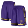 NIKE NIKE PURPLE LOS ANGELES LAKERS  AUTHENTIC CROSSOVER FLY PERFORMANCE SHORTS