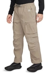 Nike Acg Smith Summit Convertible Cargo Pants In Khaki/ Light Iron Ore/ White