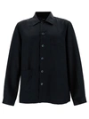 TOM FORD BLACK SHIRT WITH PATCH POCKETS IN SILK MAN