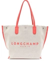 Longchamp Grosser Roseau L Shopper In Beige