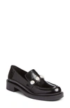 Stuart Weitzman Portia Bold Loafer In Black
