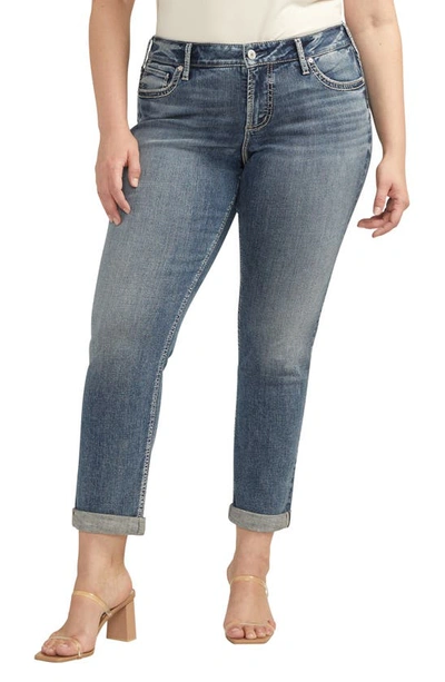SILVER JEANS CO. MID RISE GIRLFRIEND JEANS