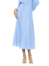 Alexia Admor Brilyn Linen Midi Skirt In Blue