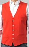 Luchiano Visconti Red Punto Milano Knit Vest In Red