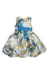 Joe-ella Little Girl's & Girl's Halo Fit & Flare Dress In Yellow
