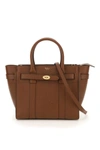 Mulberry Mini Bayswater Grained Bag In Brown