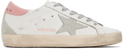 Golden Goose White & Pink Super-star Classic Sneakers In 10914 White/ice/pink