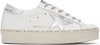 Golden Goose Hi Star Embossed Leather Low-top Sneakers In 80185 White/silver