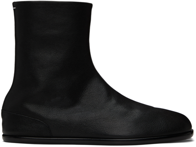 Maison Margiela Black Tabi Ankle Boots In T8013 Black