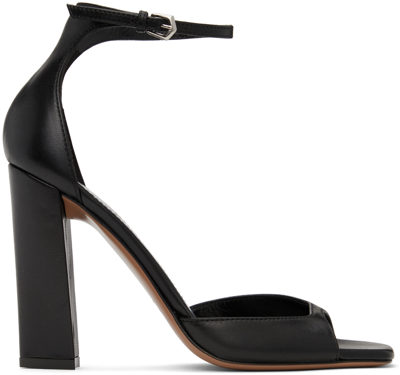 Paris Texas Black Grace Heeled Sandals